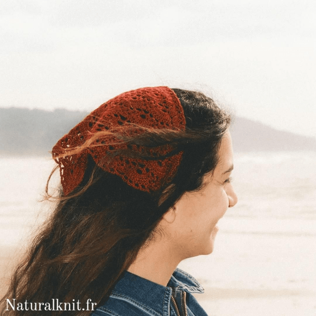 Bandana Amaryllis - Fait main au crochet en 100% coton 