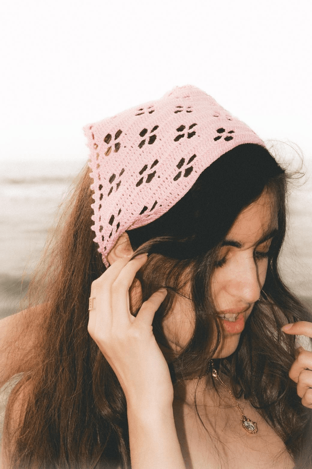 Bandana Maëlys - Fait main au crochet en 100% coton 