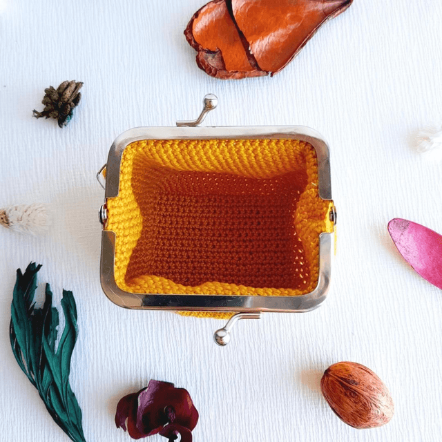 Porte-monnaie Céleste - Fait Main au crochet en coton 