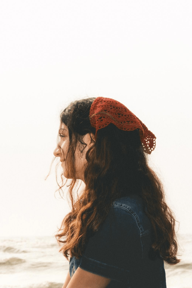 Bandana Amaryllis - Fait main au crochet en 100% coton 