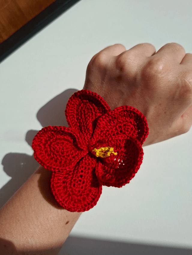 Fleur hibiscus - 100% coton