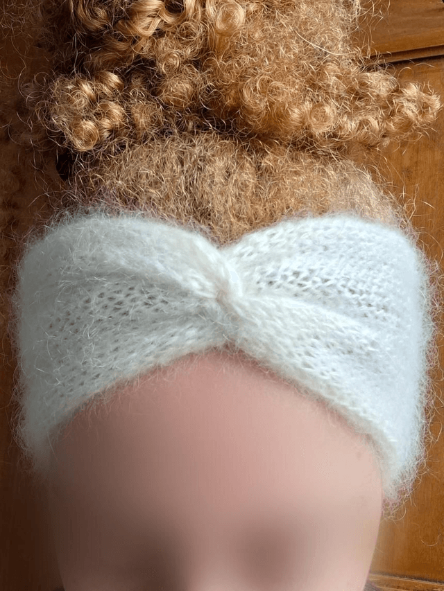 Cache-oreille en Mohair &amp; Soie