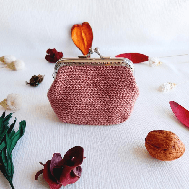 Porte-monnaie Céleste - Fait Main au crochet en coton